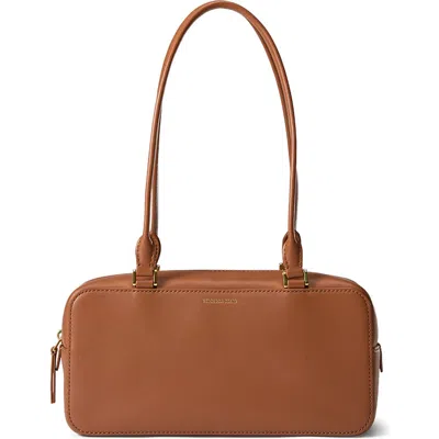 Veronica Beard Boxy Leather Shoulder Bag