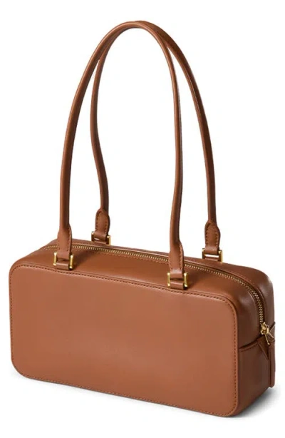 Veronica Beard Boxy Leather Shoulder Bag