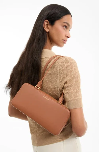 Veronica Beard Boxy Leather Shoulder Bag