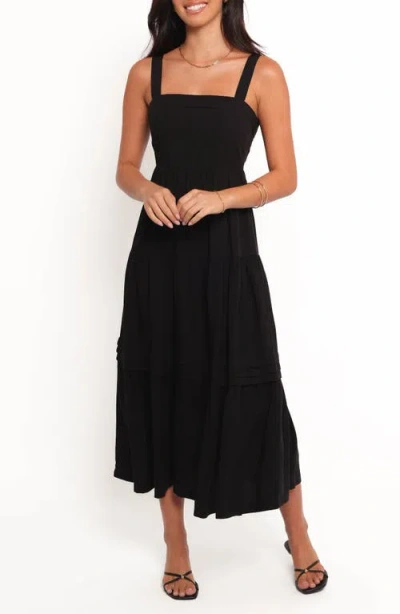 Petal And Pup Petal & Pup Elvia Fit & Flare Maxi Dress In Black
