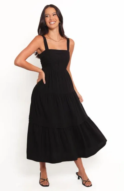 Petal And Pup Petal & Pup Elvia Fit & Flare Maxi Dress In Black