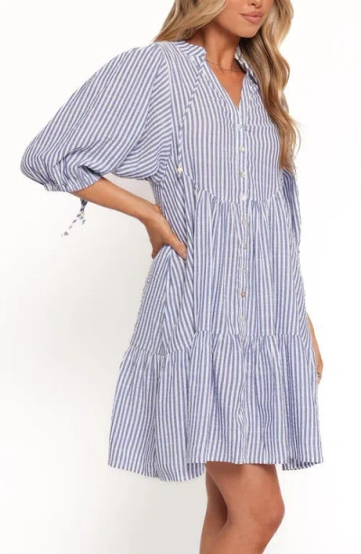 Petal And Pup Petal & Pup Arden Long Sleeve Dress In Blue