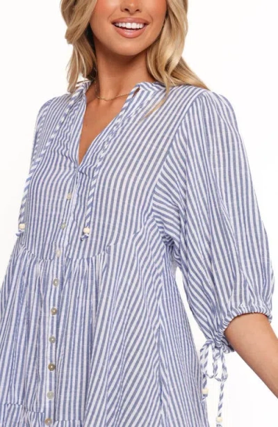 Petal And Pup Petal & Pup Arden Long Sleeve Dress In Blue