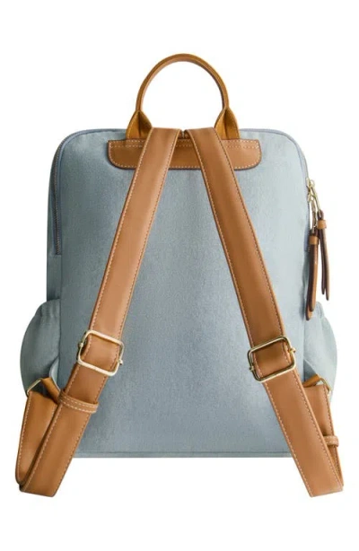 True Religion Buddha Pocket Denim Backpack In Blue