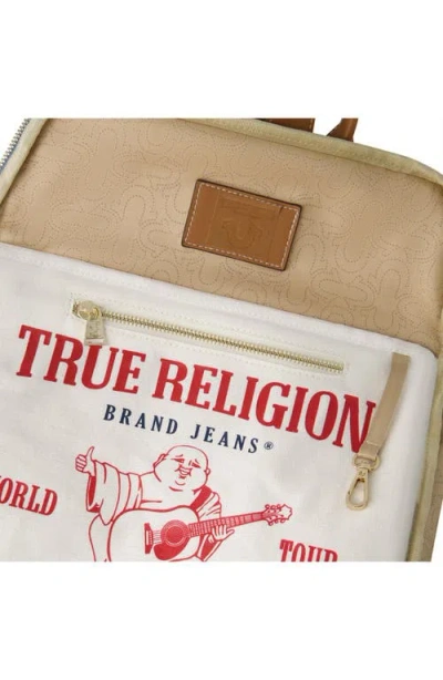 True Religion Buddha Pocket Denim Backpack In Blue