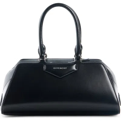 Givenchy Women Antigona East West Small Leather Shoulder Bag In Black