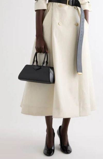 Givenchy Women Antigona East West Small Leather Shoulder Bag In Black