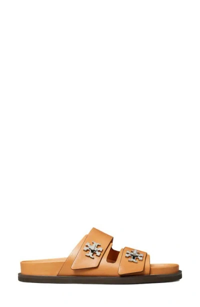 Tory Burch T-lock Leather Sport Slide Sandals