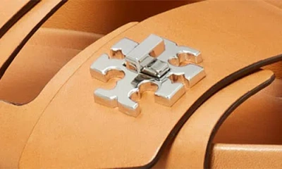 Tory Burch T-lock Leather Sport Slide Sandals