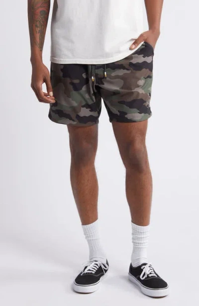 Dark Seas No Sweat Shorts In Green