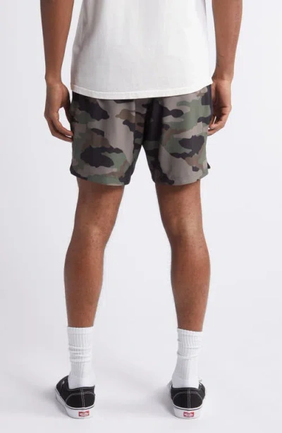 Dark Seas No Sweat Shorts In Green