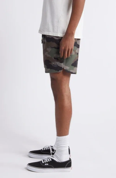 Dark Seas No Sweat Shorts In Green