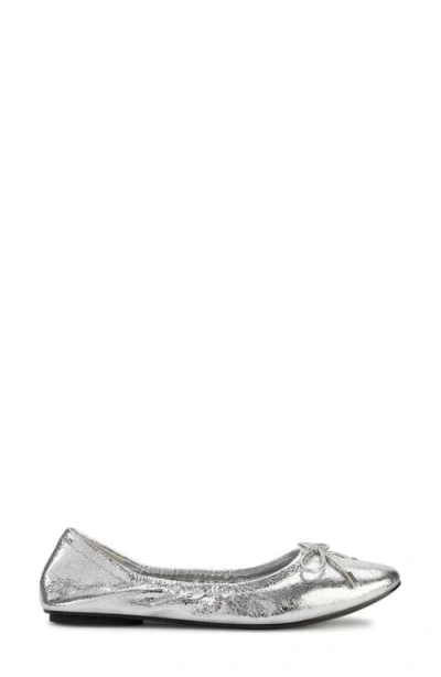 Karl Lagerfeld Women's Velma Almond Toe Ballet Flats