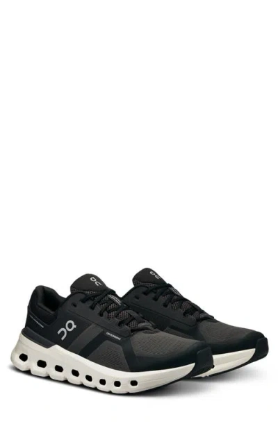 On Black Recycled Polyester Athletic Sneakers