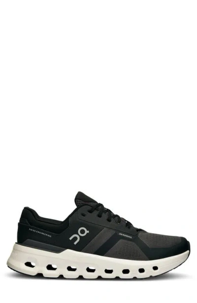 On Black Recycled Polyester Athletic Sneakers