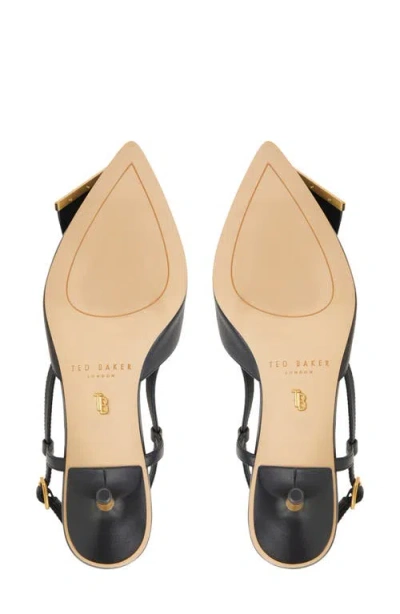 Ted Baker London Romy Pointed Toe Slingback Pump In Black