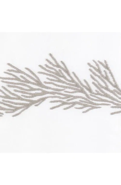 Matouk Atoll 520 Thread Count Cotton Percale Flat Sheet In White