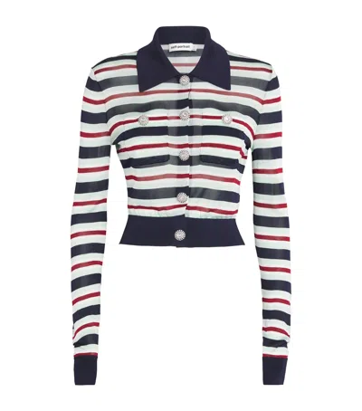 Self-portrait Self Portrait Maglia Navy Striped Viscose