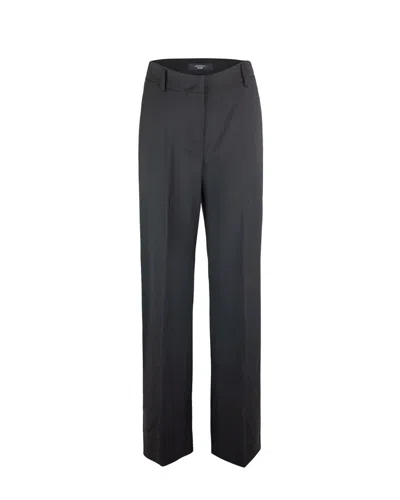 Weekend Max Mara Black Visual Trousers In Black