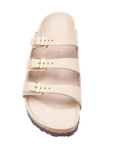 Birkenstock Triple Buckle Cork Sole Sandals In Brown
