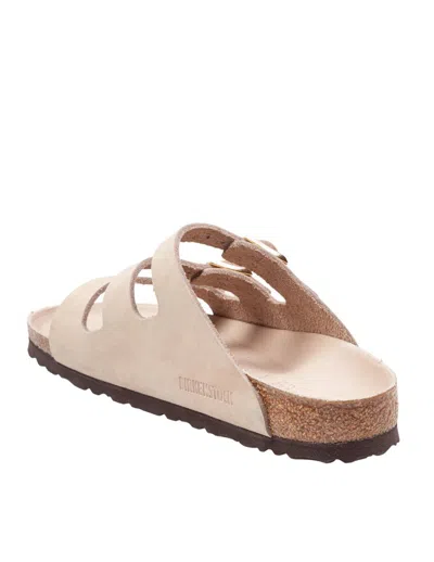 Birkenstock Triple Buckle Cork Sole Sandals In Brown