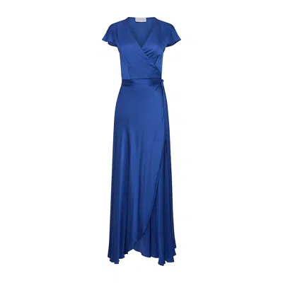 Roses Are Red Women's Doris Wrap-dress - Blue