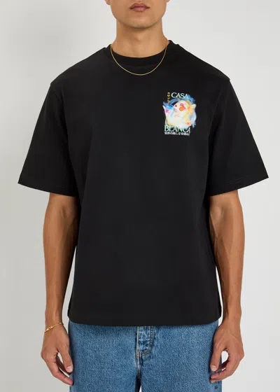 Casablanca Men's Galactic Connection T-shirt In Black