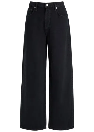 Agolde Mid-rise Wide-leg Denim Trousers