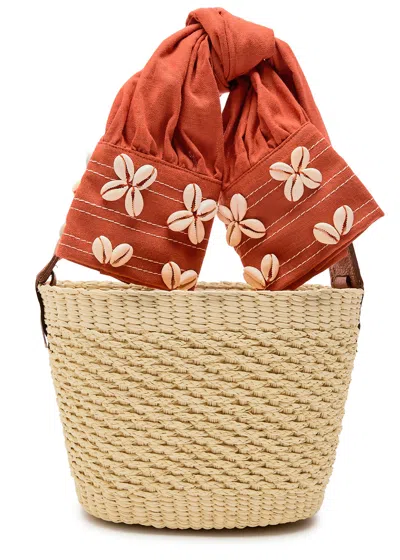 Sensi Studio Mini Shell-sleeve Basket Bag