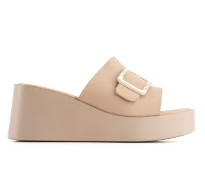 Andrea Women's Fashion Wedge Platform Slide Sandals