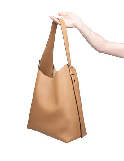 Tory Burch Romy Hobo Bag Made Of Soft Hammered Leather