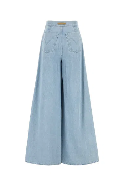 Max Mara Wide-leg High-waist Jeans With Classic Five-pocket Styling In Blue