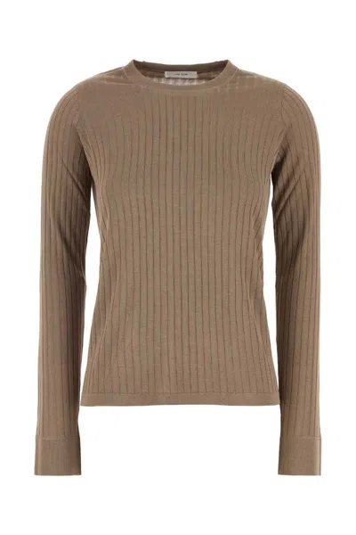 The Row Top Keya In Misto Viscosa Cappuccino Donna In Brown