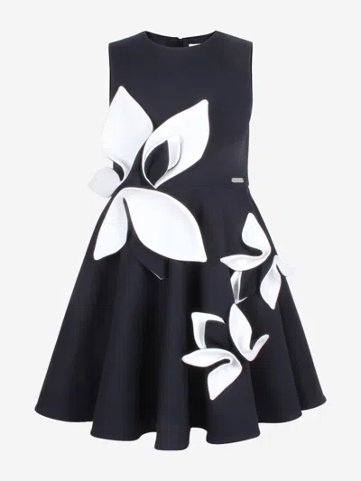 Jessie And James Girls Magnolia Sleeveless Dress In Blue
