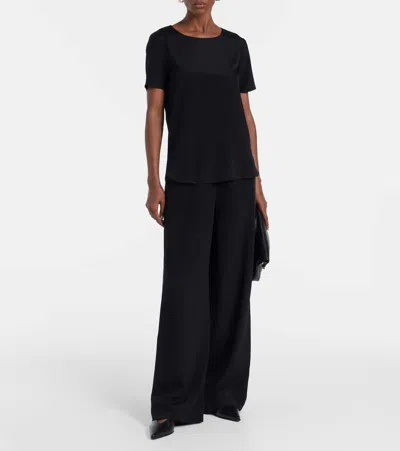 Max Mara Dida Silk Satin Top