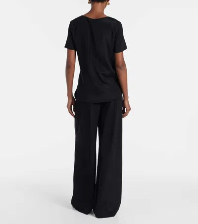Max Mara Dida Silk Satin Top