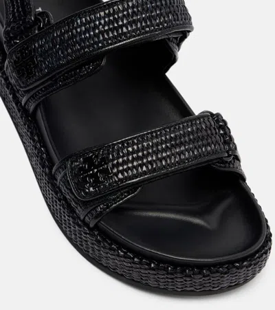Tory Burch Kira Sport Sandals Platform Sole In Black
