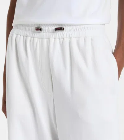 Brunello Cucinelli White Pants With Elastic Drawstring Waist