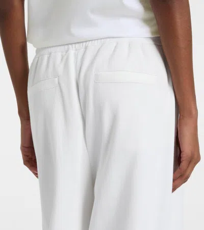 Brunello Cucinelli White Pants With Elastic Drawstring Waist