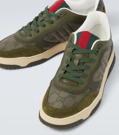 Gucci Re-web Gg Canvas Sneakers In Multi