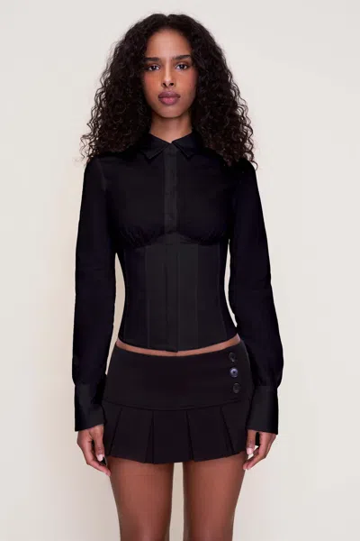 Danielle Guizio Ny Tailored Corset Long Sleeve