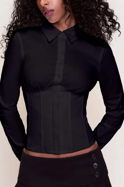 Danielle Guizio Ny Tailored Corset Long Sleeve
