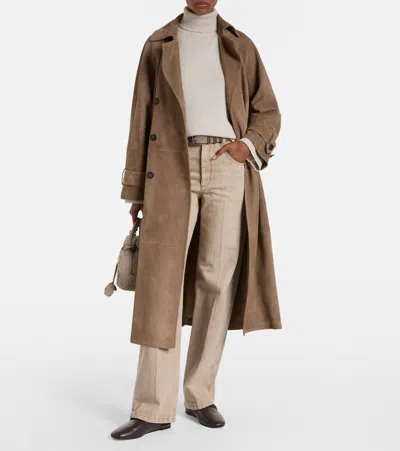 Brunello Cucinelli Turtleneck Cashmere Sweater In White