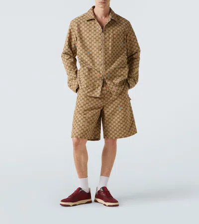 Gucci Re-web Low-top Sneakers In Burgundy