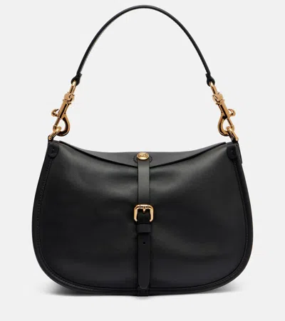 Etro Small Leather Tote Bag In Black