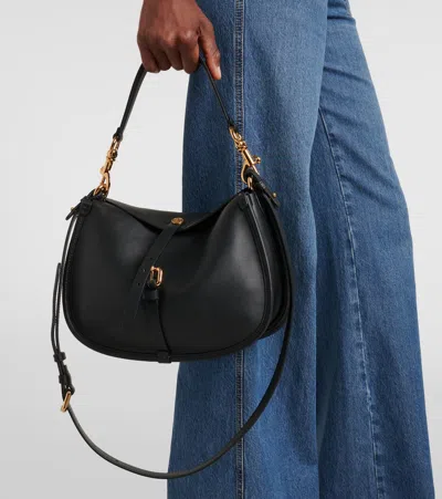 Etro Small Leather Tote Bag In Black