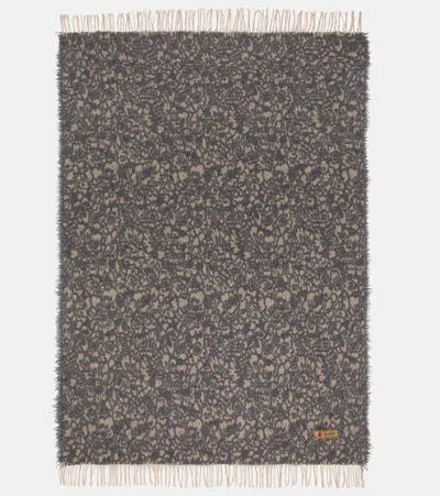 The House Of Lyria Malghe Wool And Cotton-blend Throw