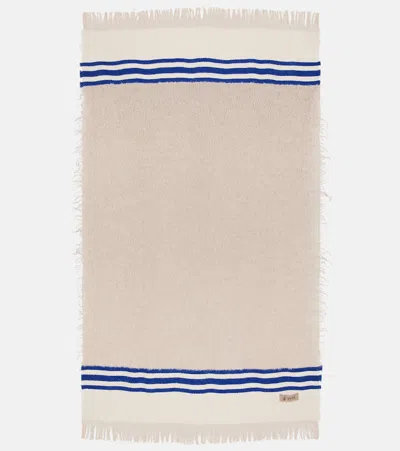 The House Of Lyria Distinto Mohair, Cotton, Wool, And Linen-blend Throw