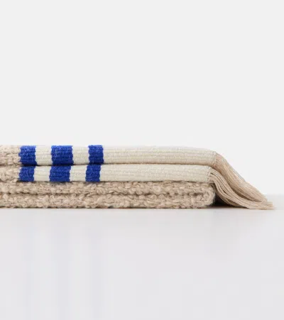 The House Of Lyria Distinto Mohair, Cotton, Wool, And Linen-blend Throw