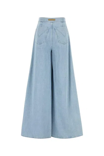 Max Mara Wide-leg High-waist Jeans With Classic Five-pocket Styling In Blue